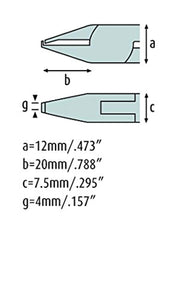 Abstandschneider 135mm schneidet 1,0mm über der Leiterplatte 3671HS22-1,0