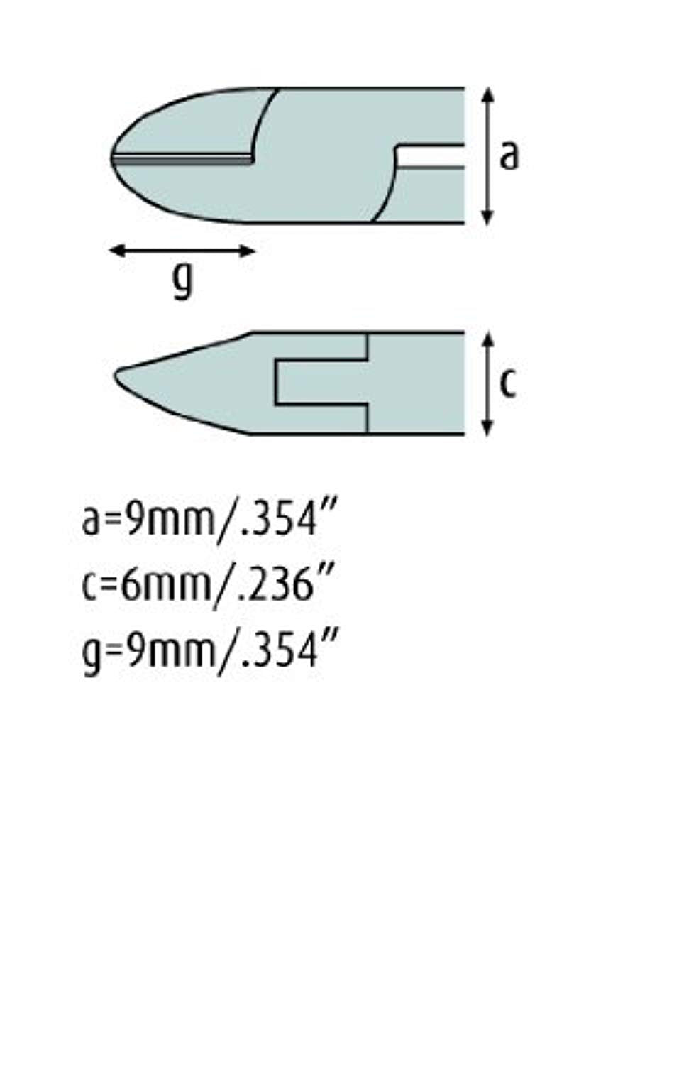 Hartmetall-Seitenschneider 110mm ovaler Kopf, mit feiner Schneid-Wate, rostfrei 3407FP00-RF