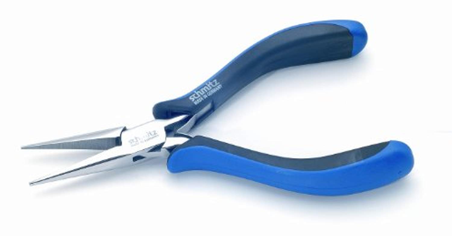 Spitzzange 155mm gerade, lange Greif-Backen mit Verzahnung 4412HS22