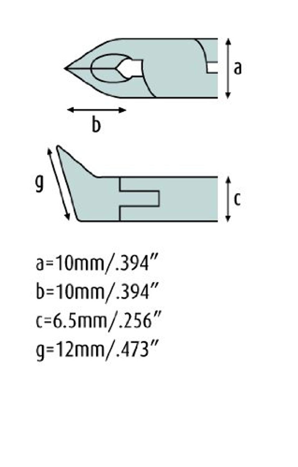 Schrägschneider 120mm spitzer Kopf mit feiner Schneid-Wate ideal für horizontalen und vertikalen Einsatz 3512HS22