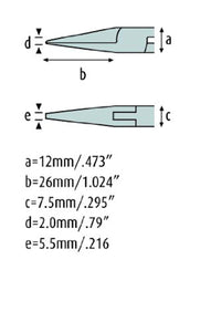 Flachzange 140 mm kurze, kräftige Greif-Backen mit Verzahnung 4322HS22