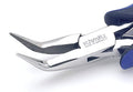 Spitzzange 155mm gebogene, lange Greif-Backen mit Verzahnung 4414HS22