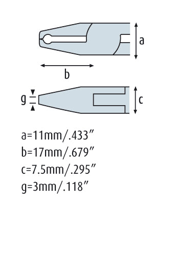 Vornschneider 140mm, mit feiner Schneid-Wate 3508HS22
