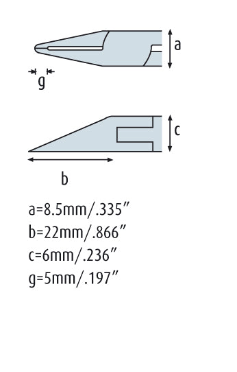 Spitzenschneider 130mm, mit feiner Schneid-Wate 3532HS22