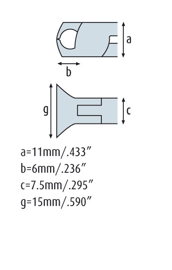 Vornschneider 125mm breiter Kopf, mit feiner Schneid-Wate 3602HS22