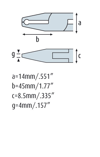 Vornschneider 175mm, mit feiner Schneid-Wate  3642HS22
