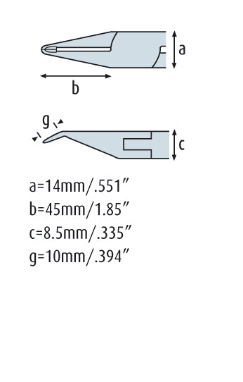 Spitzen-Schrägschneider 170mm, feine Wate 3645HS22
