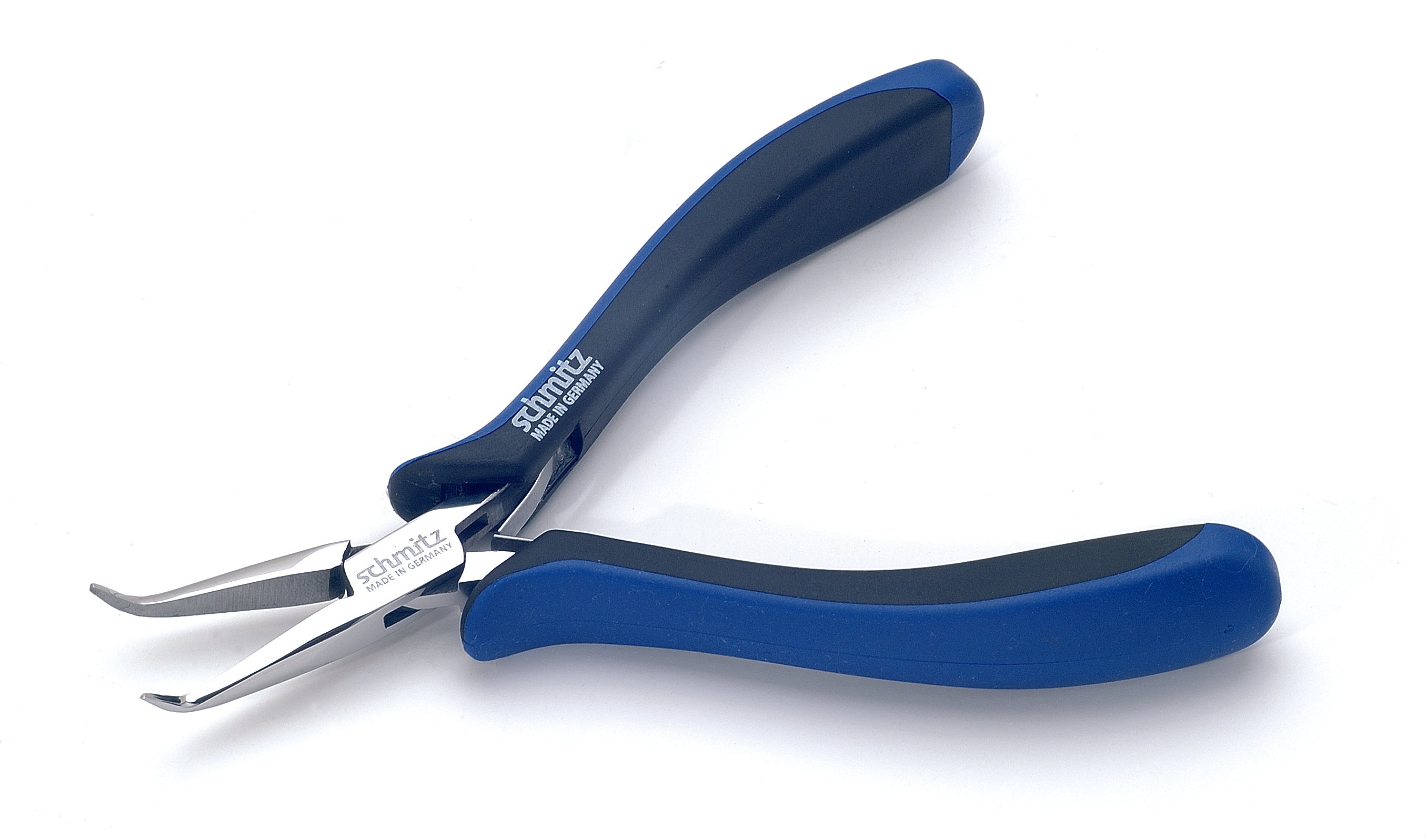 Spitzzange 140mm nahe der Spitze gebogene, lange Greif-Backen mit Verzahnung 4206HS22