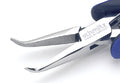Spitzzange 140mm nahe der Spitze gebogene, lange Greif-Backen mit Verzahnung 4206HS22