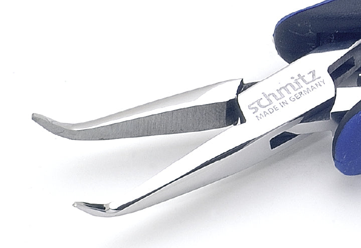 Spitzzange 140mm nahe der Spitze gebogene, lange Greif-Backen ohne Verzahnung 4205HS22